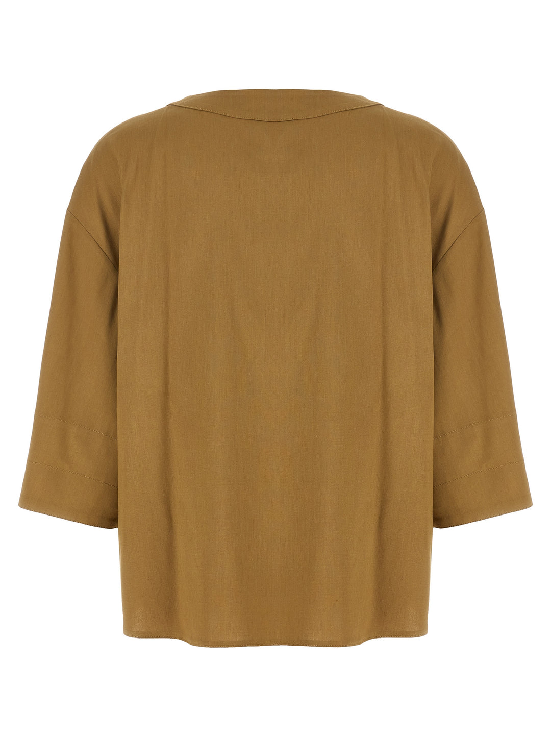 Max Mara Beige Linen Blouse