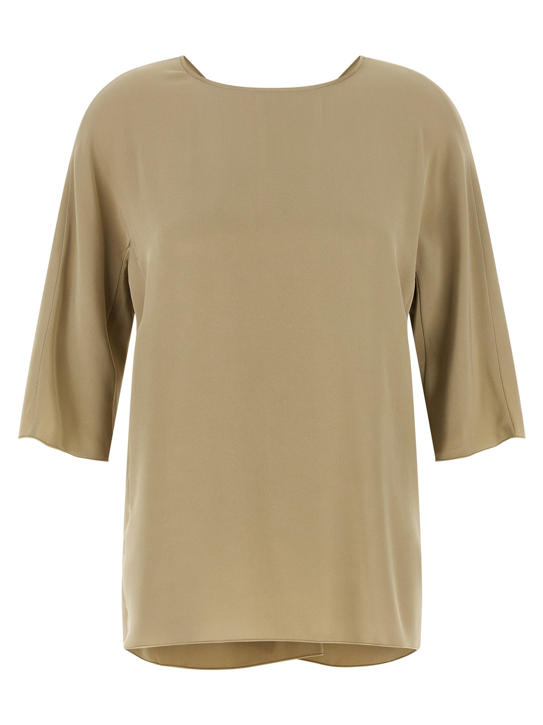 Max Mara Beige Silk Blouse