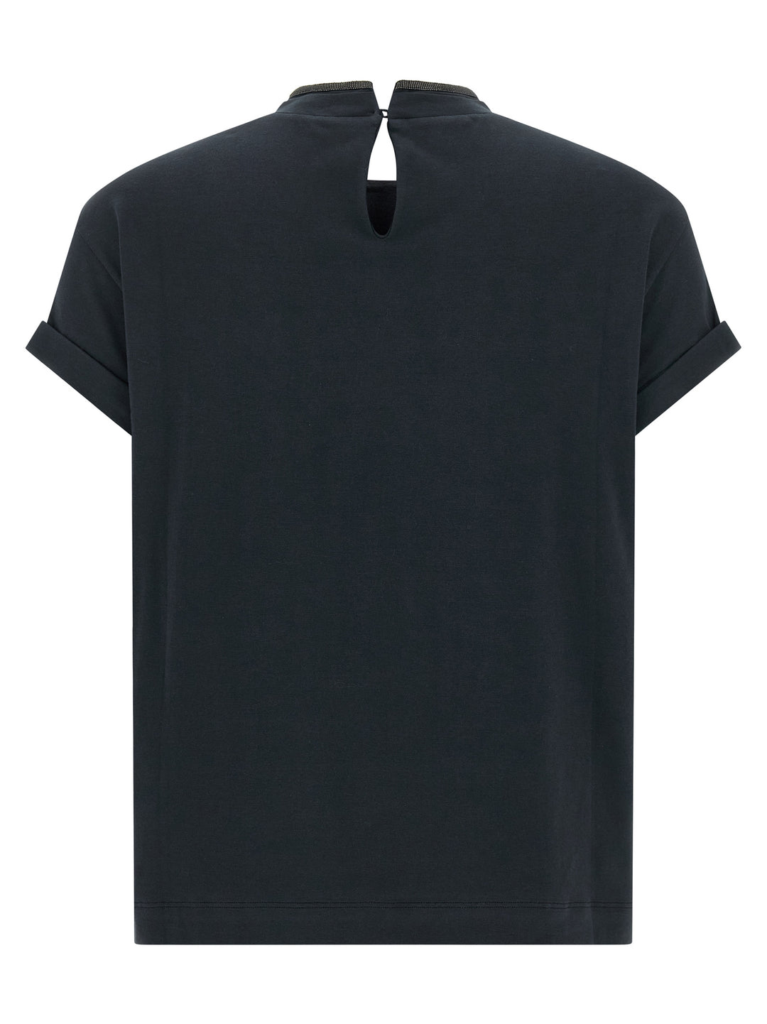 Brunello Cucinelli Blue Cotton T-Shirt