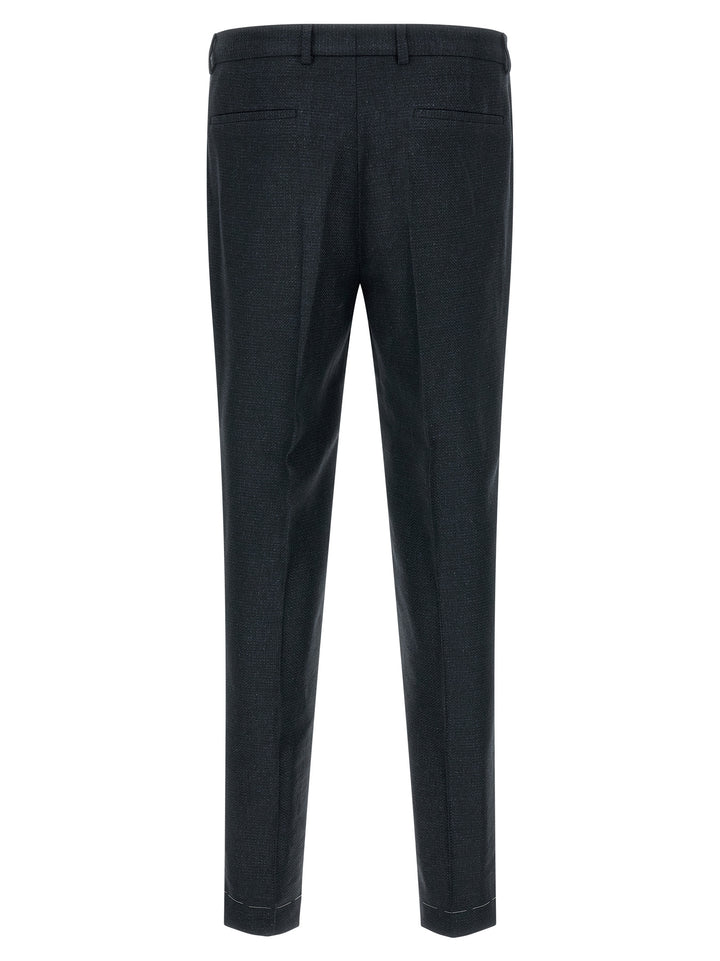 Brunello Cucinelli Blue Silk Two-Piece Suit