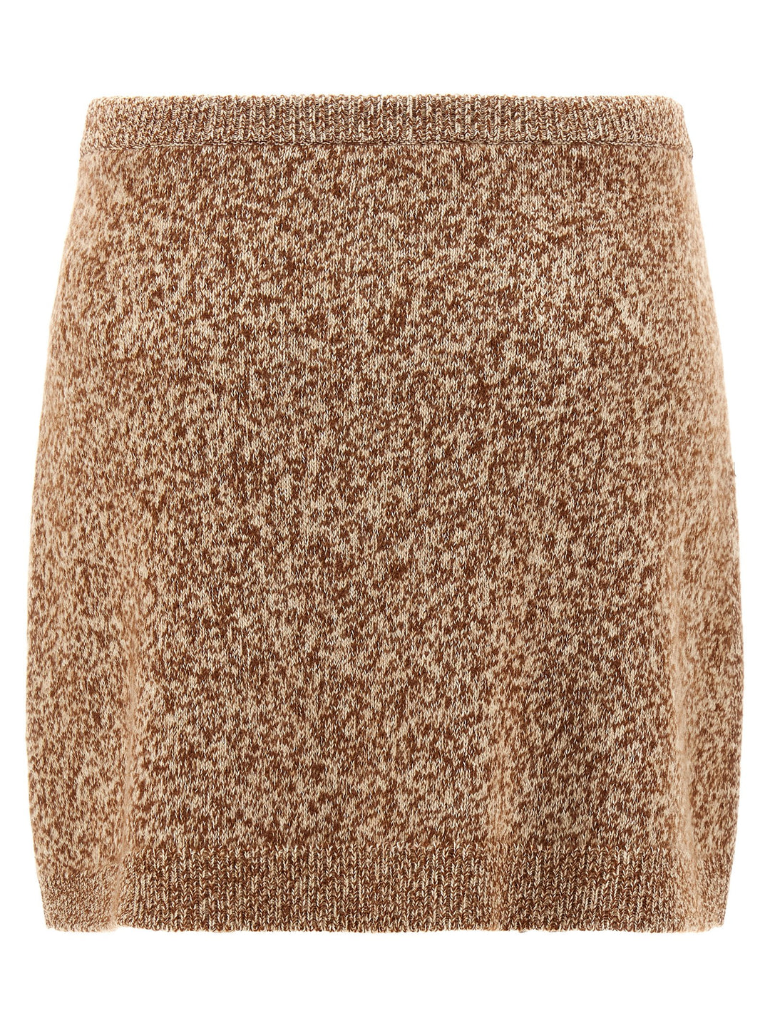 Versace Multicolor Virgin Wool Long Skirt