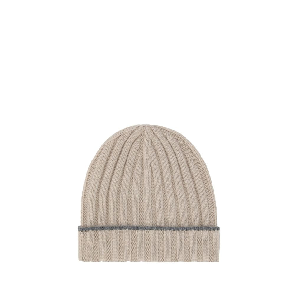 Brunello Cucinelli Brown Cashmere Beanie