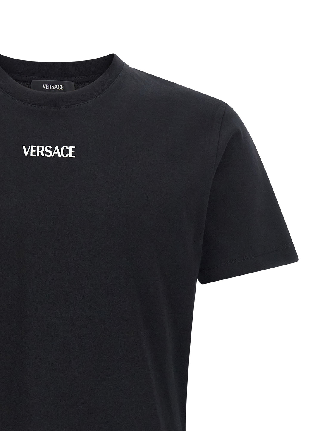 Versace Black Cotton T-Shirt