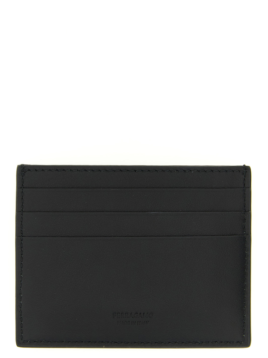 Ferragamo Black Calfskin Cardholder