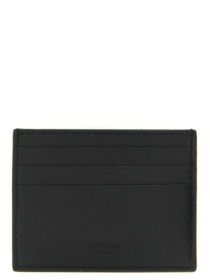 Ferragamo Black Calfskin Cardholder