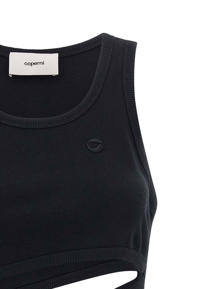 Coperni Black Organic Cotton Tank Tops