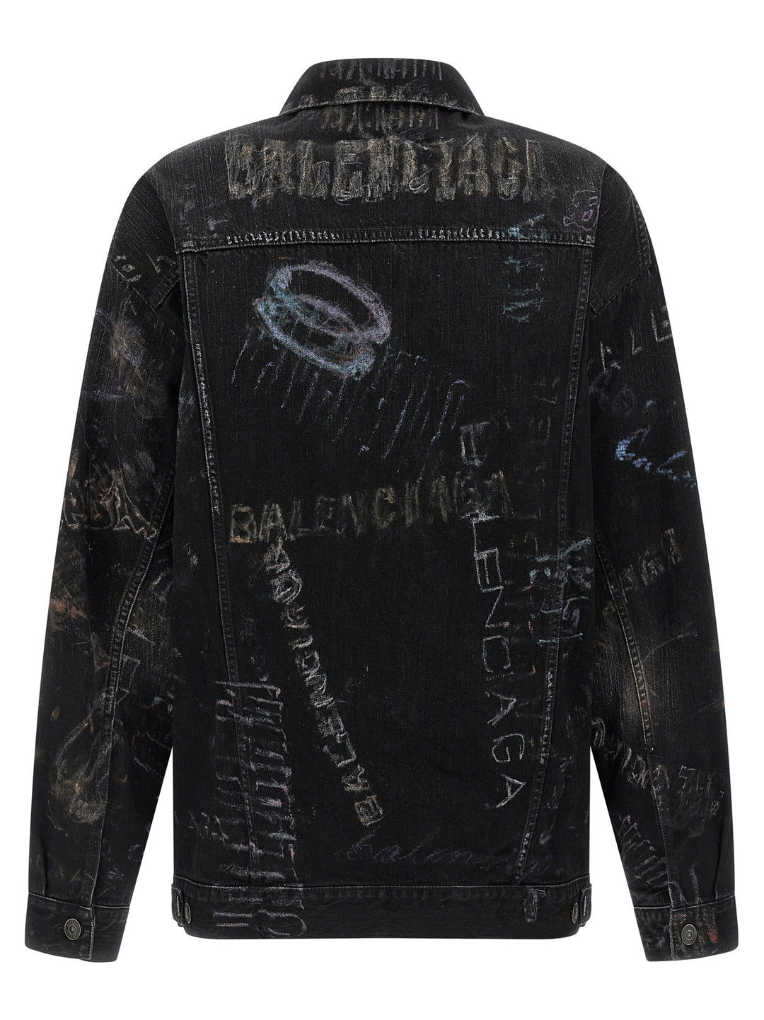 Balenciaga Black Cotton Denim Jacket