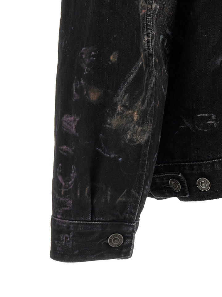 Balenciaga Black Cotton Denim Jacket