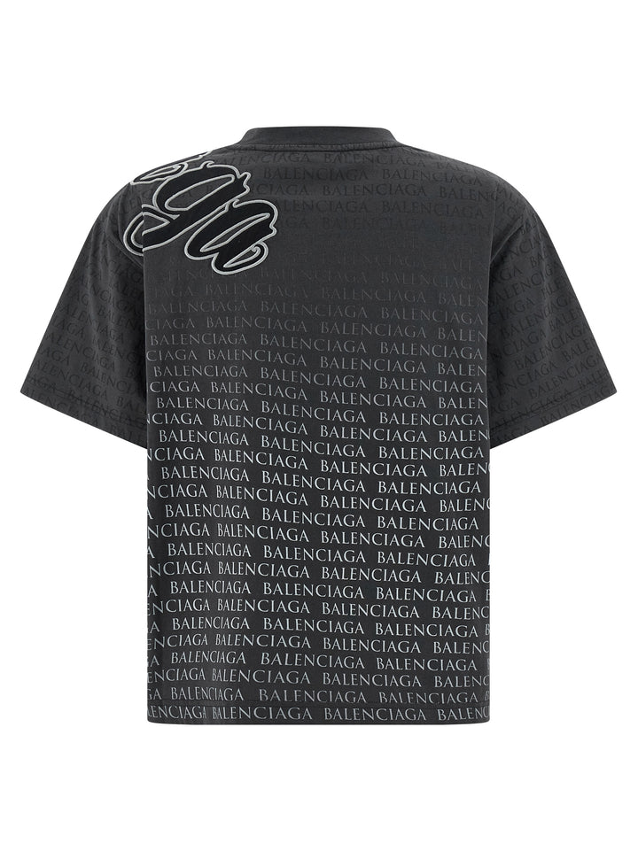 Balenciaga Black Cotton T-Shirt