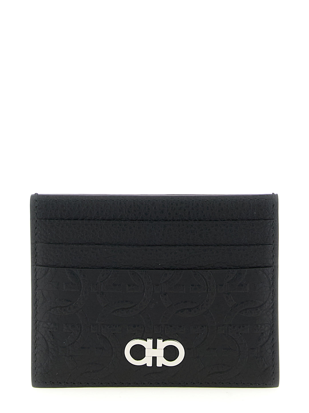 Ferragamo Black Calfskin Cardholder