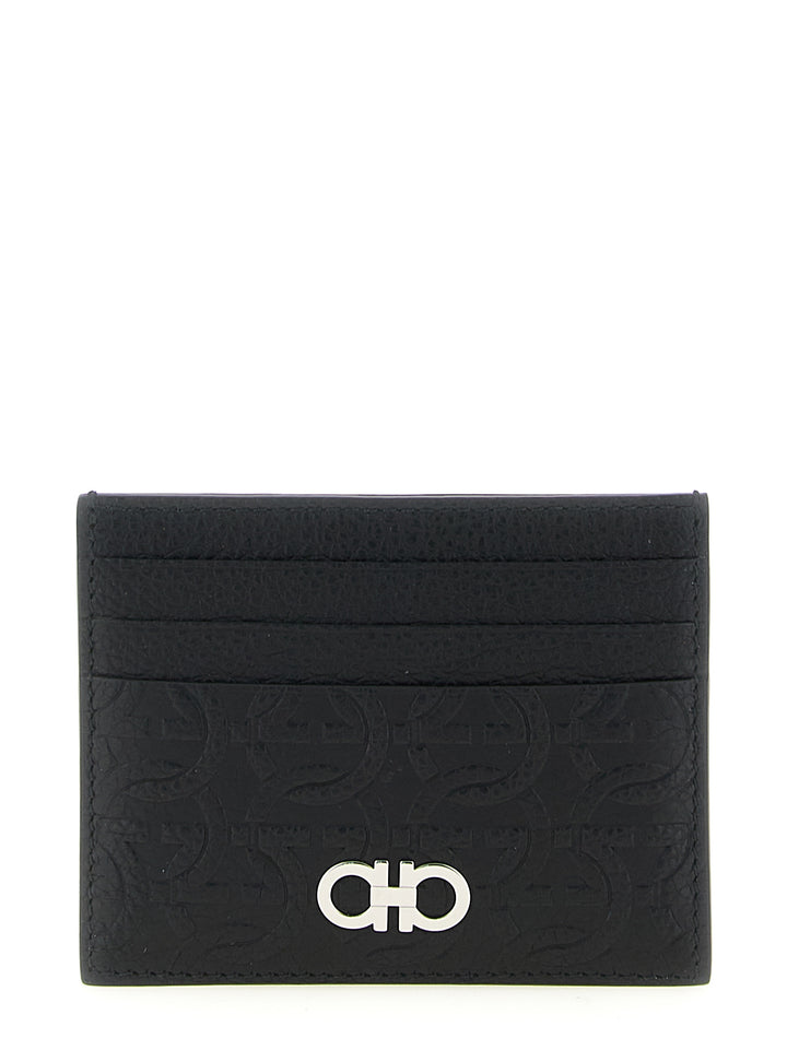 Ferragamo Black Calfskin Cardholder