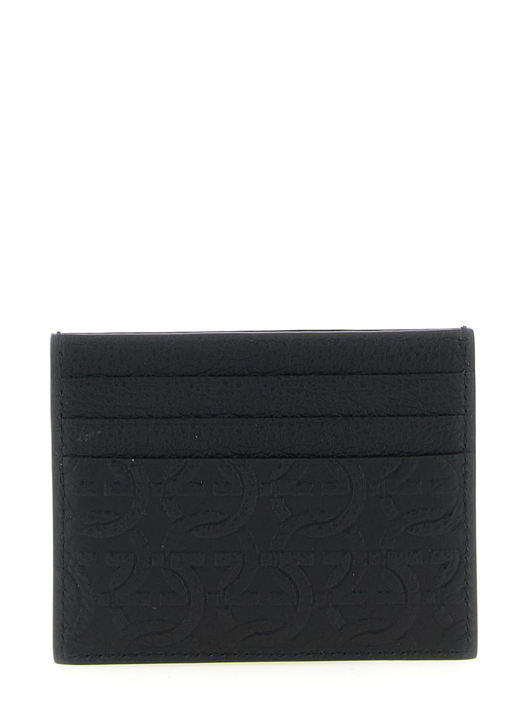 Ferragamo Black Calfskin Cardholder