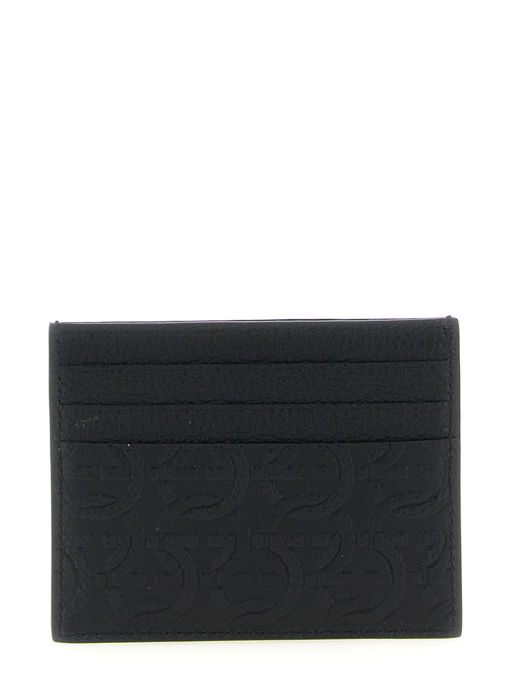 Ferragamo Black Calfskin Cardholder