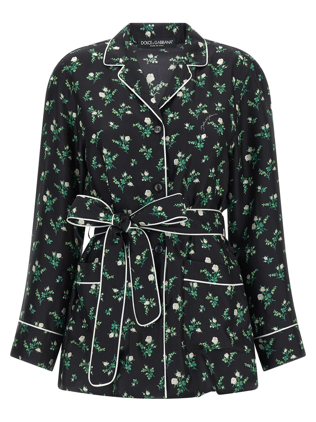 Dolce & Gabbana Black Silk Blouse
