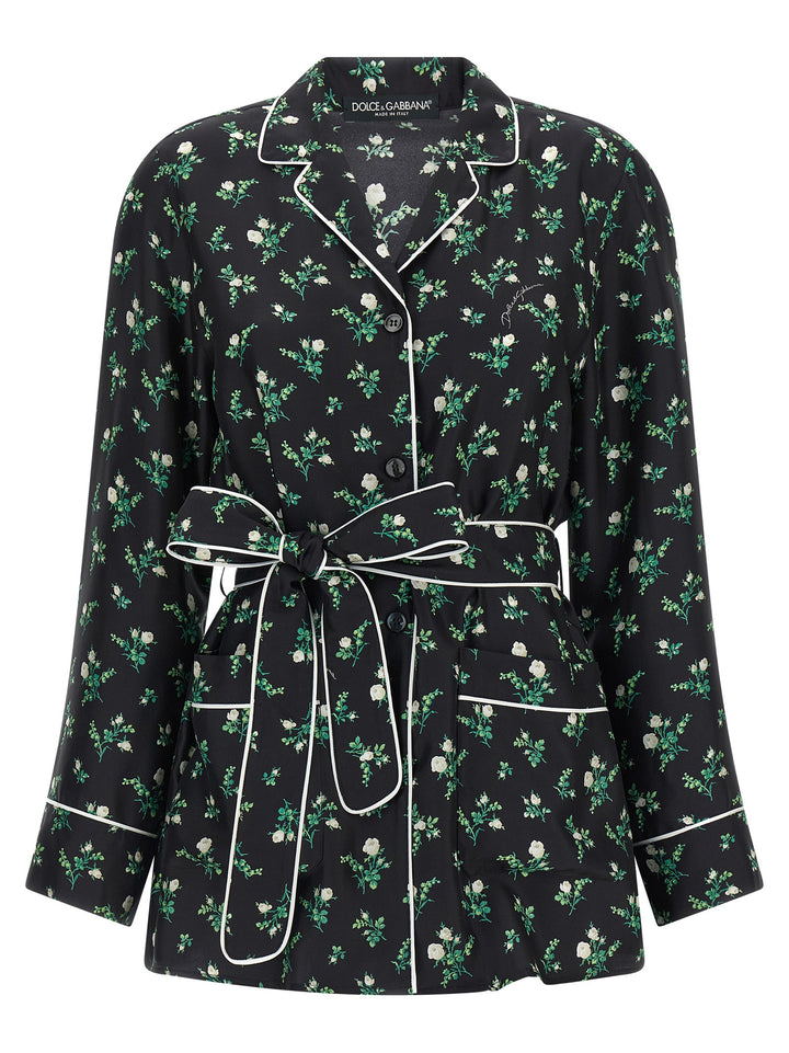 Dolce & Gabbana Black Silk Blouse