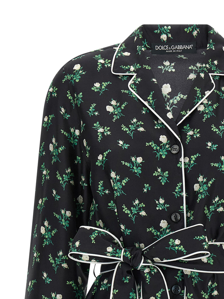Dolce & Gabbana Black Silk Blouse