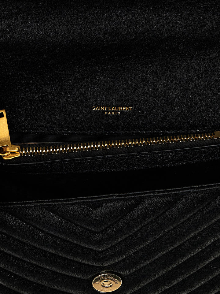 Saint Laurent Black Calfskin Crossbody Bag