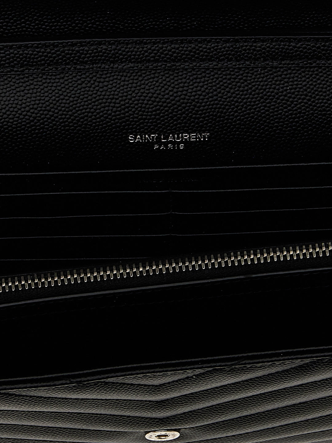 Saint Laurent Black Calfskin Clutch Bag
