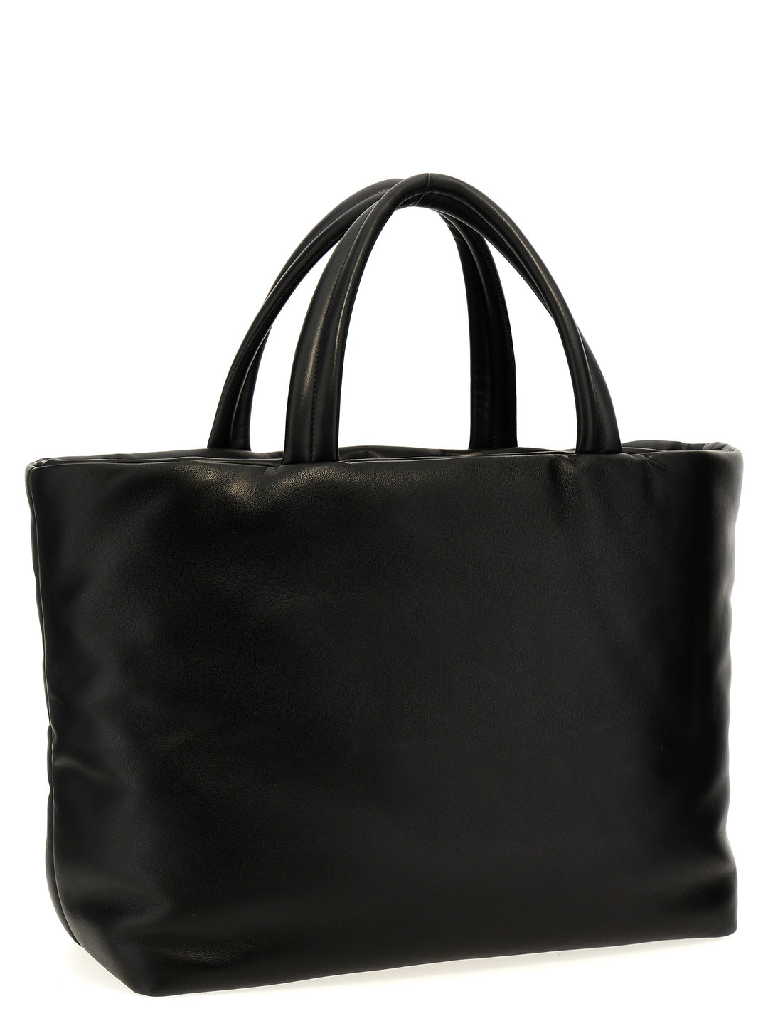 Saint Laurent Black Lamb Leather Tote Bag