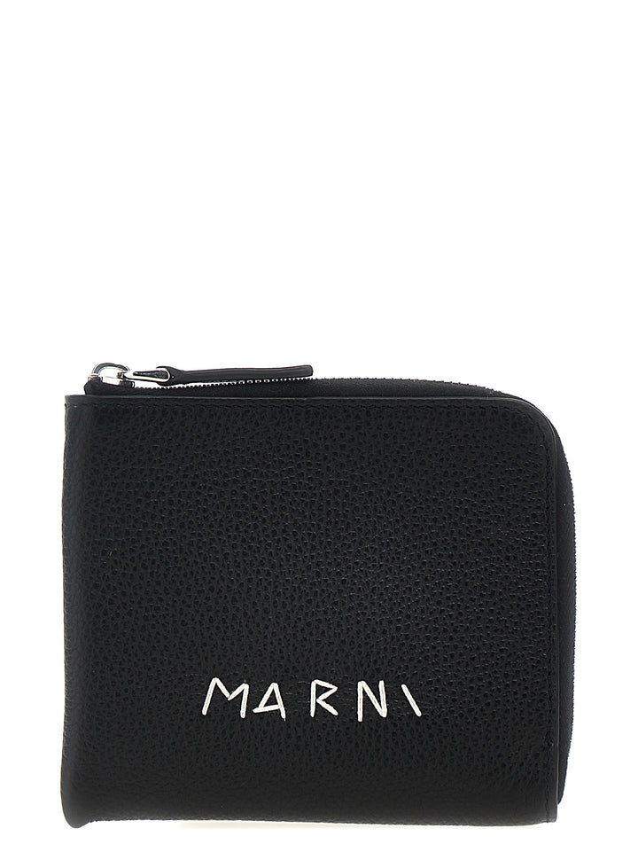 Marni Black Calfskin Wallet