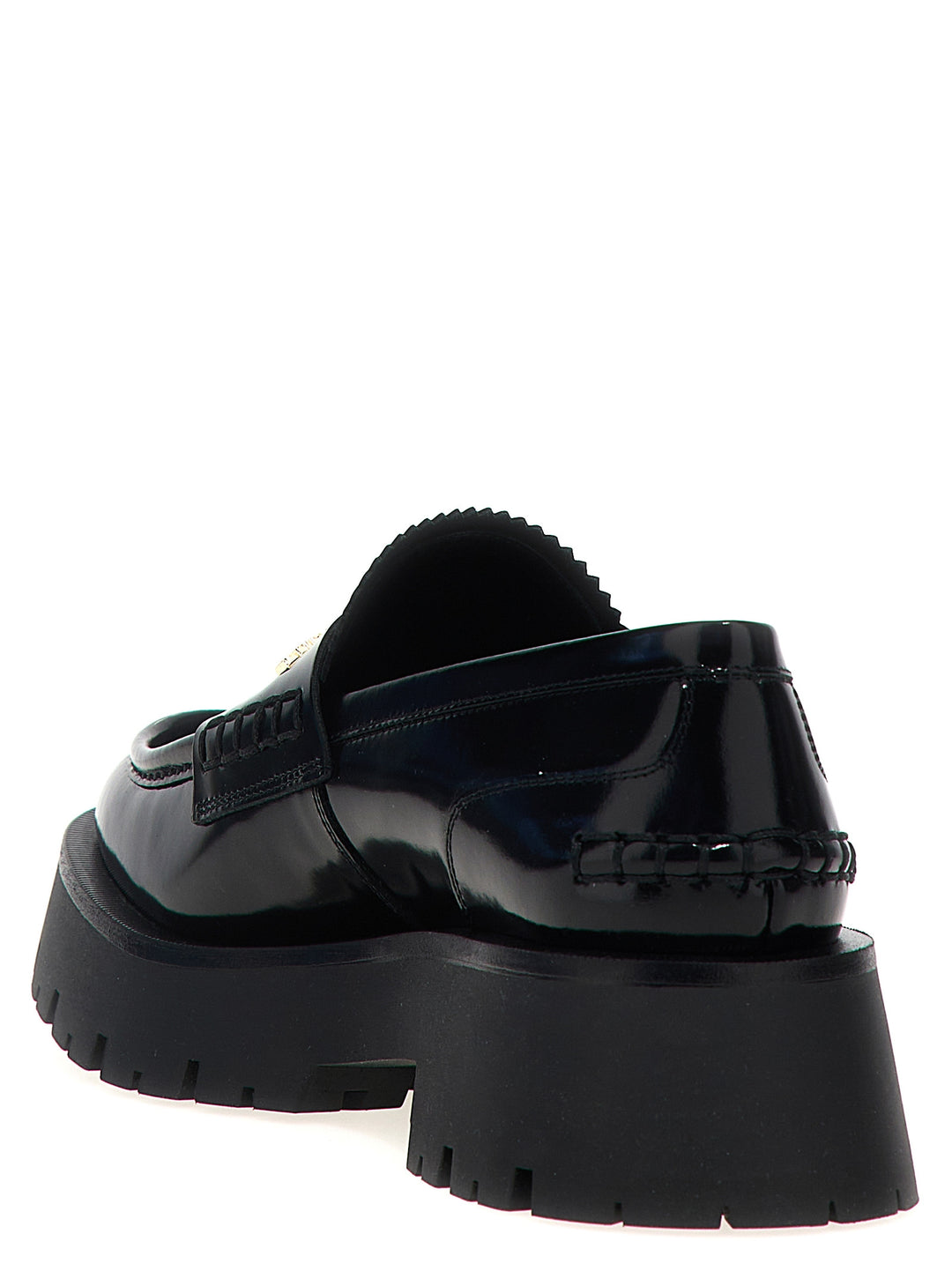 Alexander Wang Black Cowhide Slip-On Loafers
