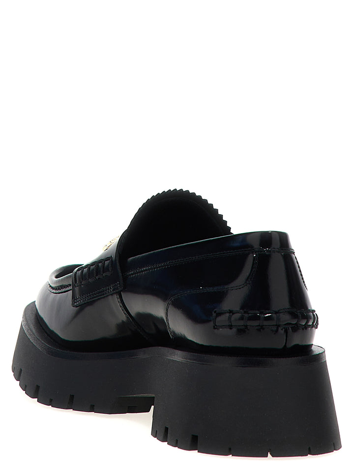 Alexander Wang Black Cowhide Slip-On Loafers
