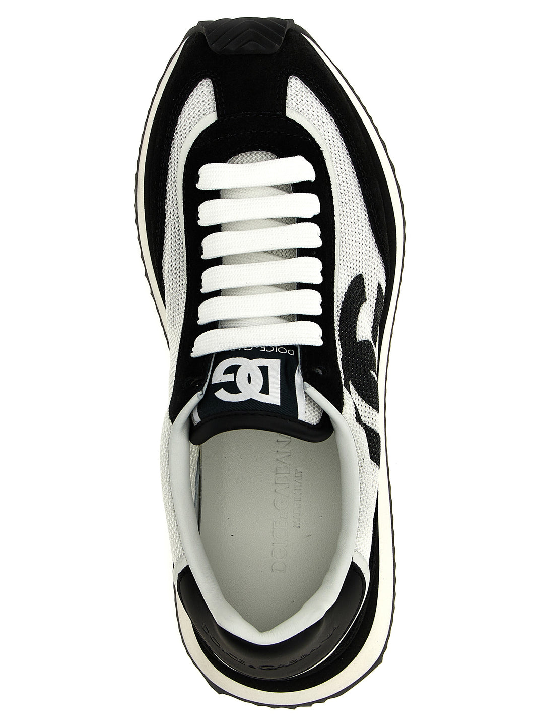 Dolce & Gabbana Bicolor Calfskin Athletic Sneakers