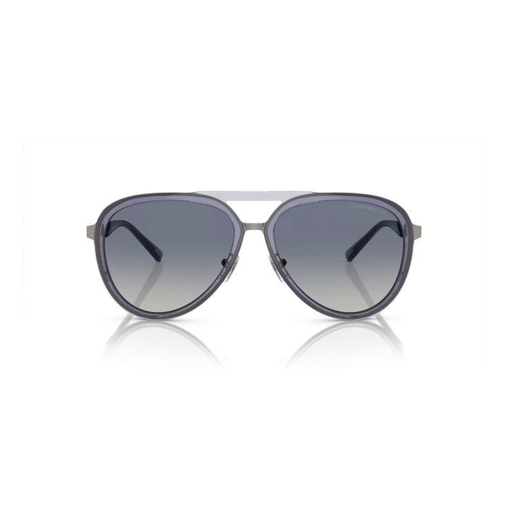 Emporio Armani Blue Metal Sunglasses