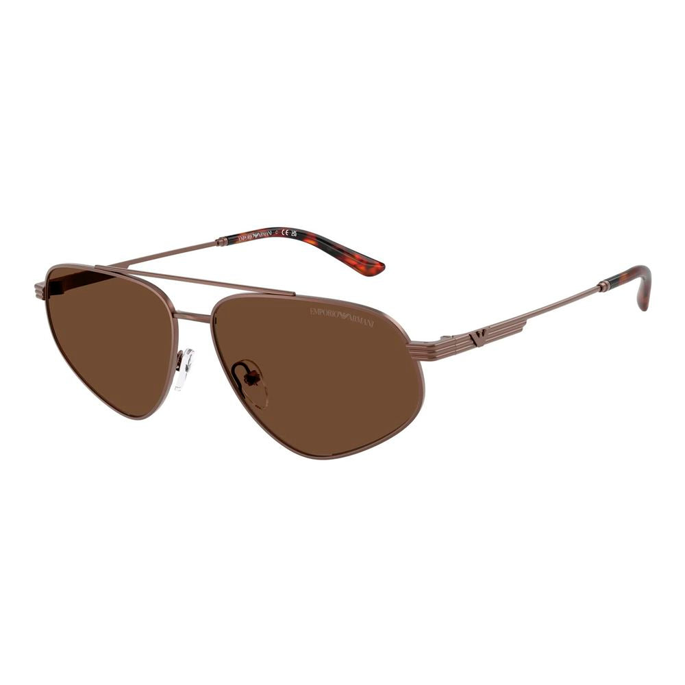 Emporio Armani Brown Metal Sunglasses