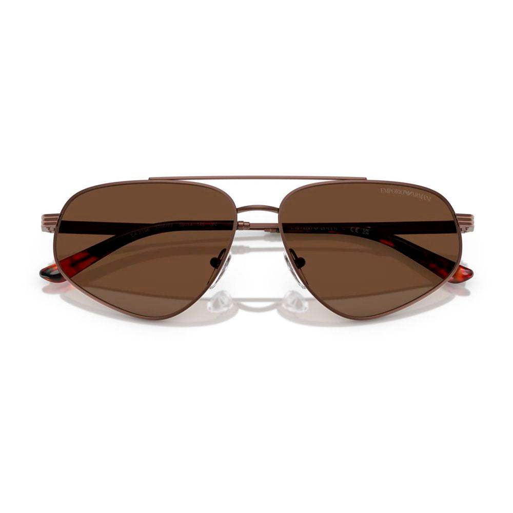 Emporio Armani Brown Metal Sunglasses