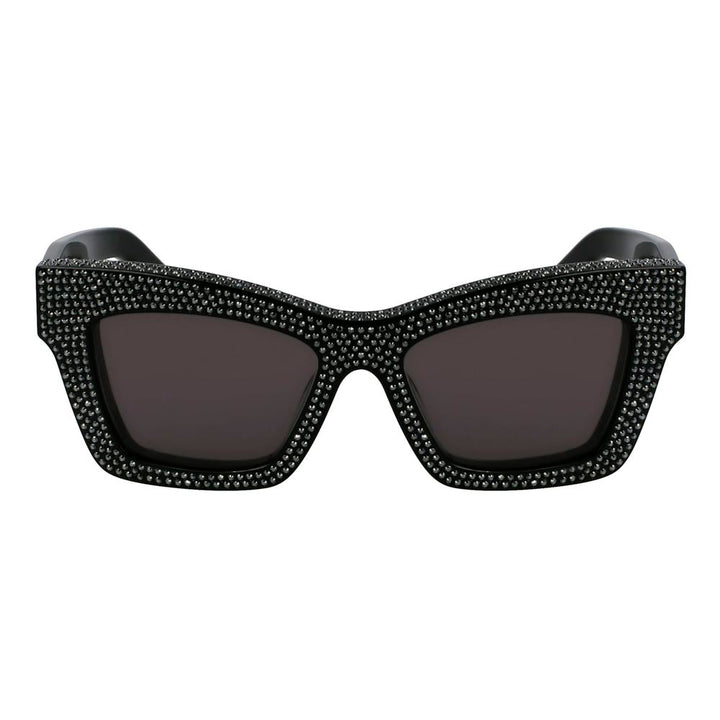 Ferragamo Black Acetate Sunglasses