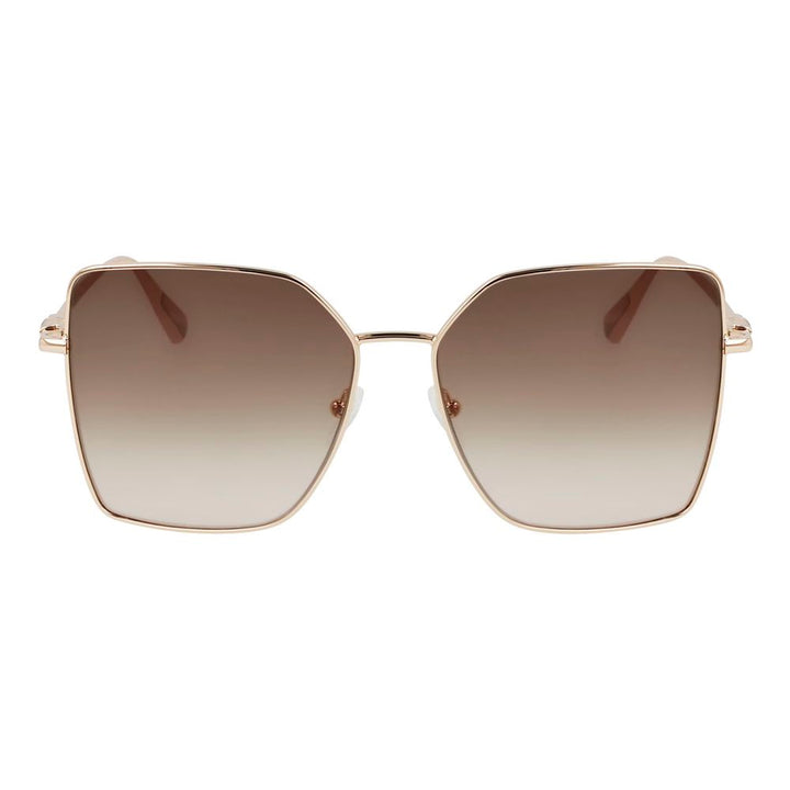 Longchamp Gold Metal Sunglasses