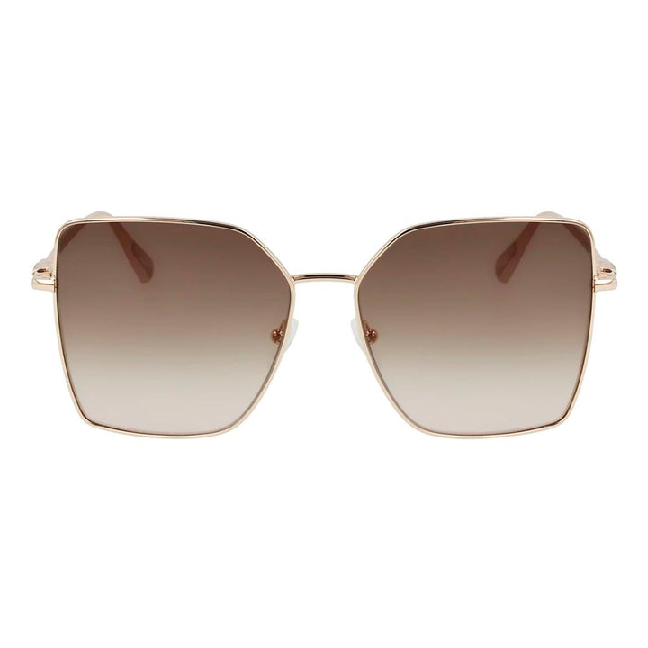 Longchamp Gold Metal Sunglasses