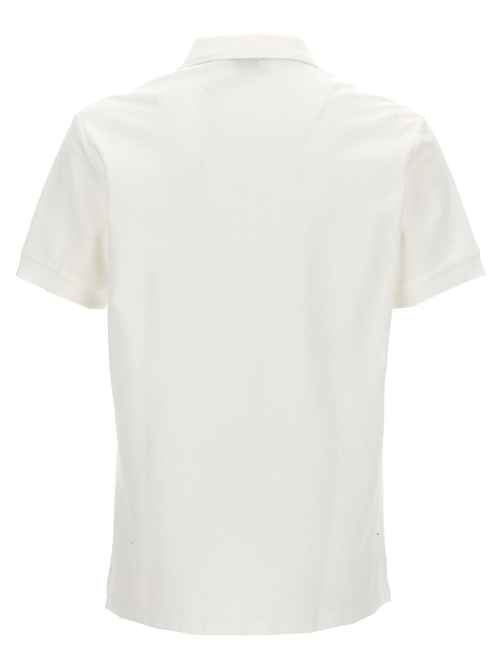 Burberry White Cotton Polo Shirt