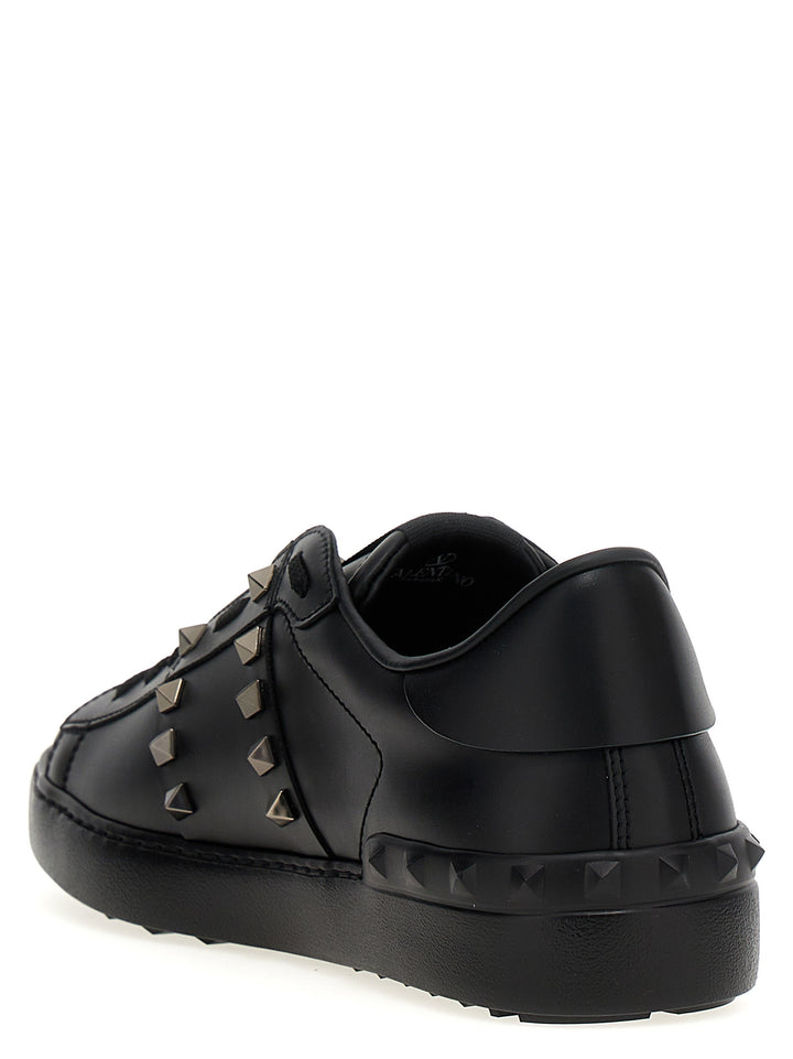 Valentino Garavani Black Calfskin Low Top Sneakers