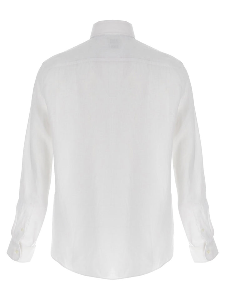 Brunello Cucinelli White Linen Blouse