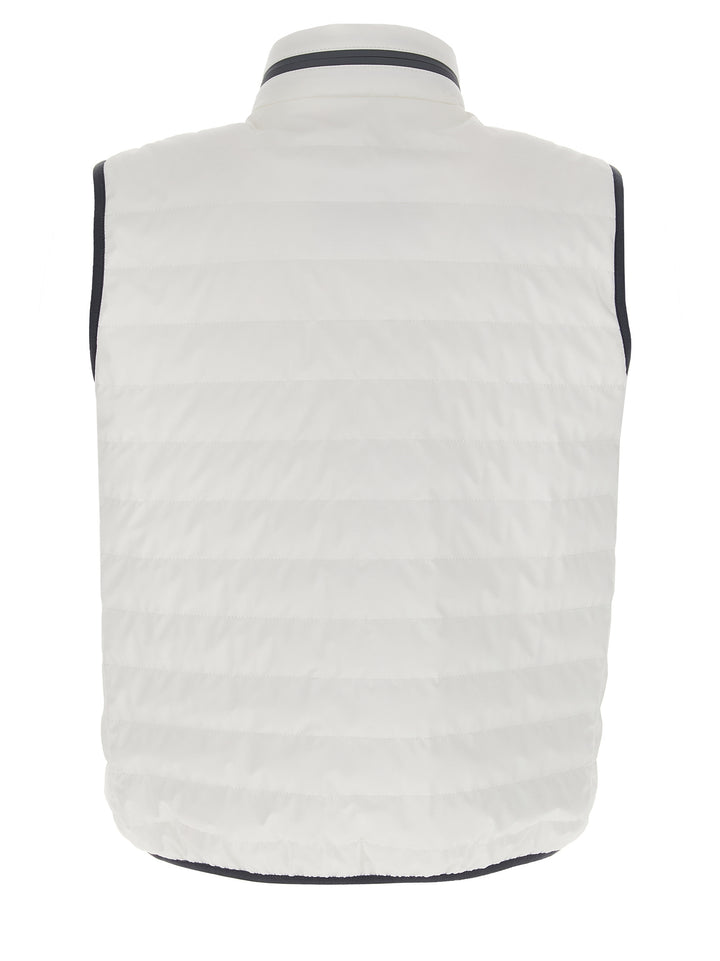 Brunello Cucinelli White Polyamide Sleeveless Jacket