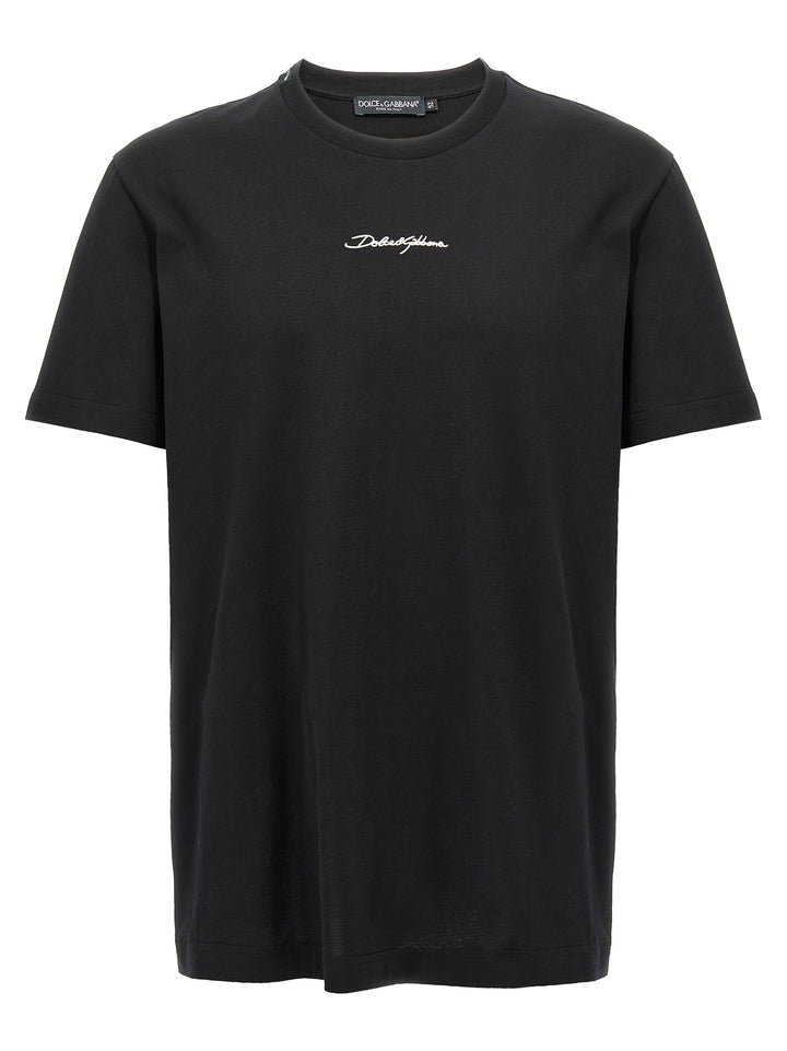 Dolce & Gabbana Black Cotton T-Shirt