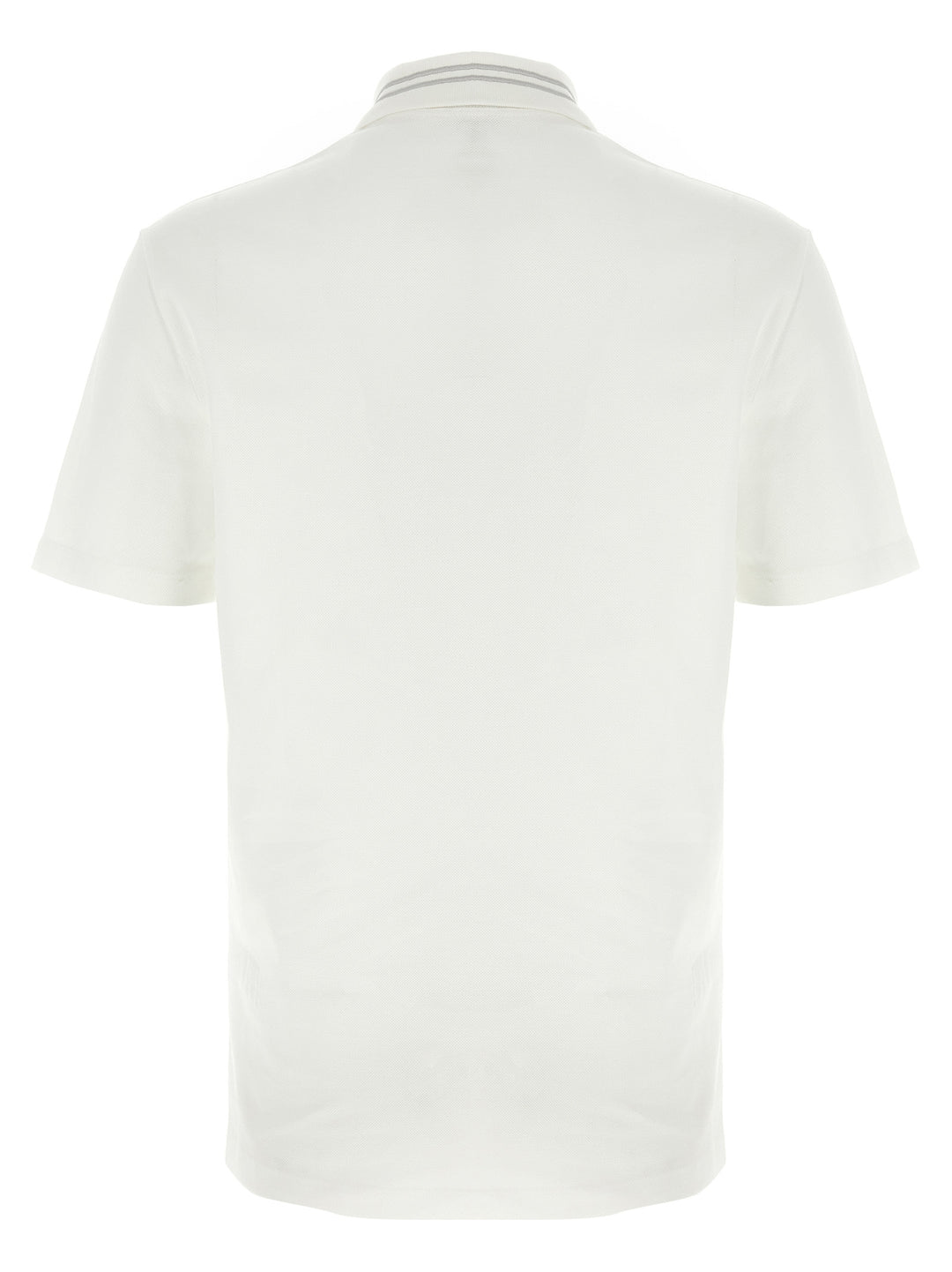 Versace White Cotton Polo Shirt