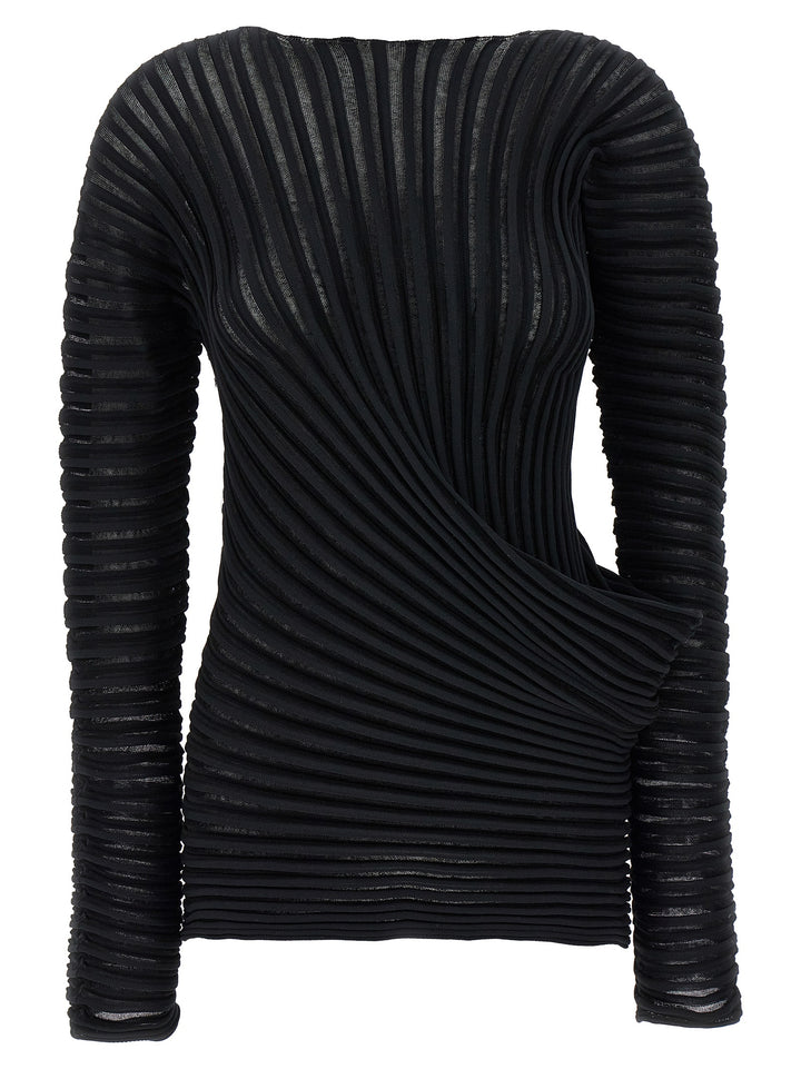 Issey Miyake Black Polyester Shirt