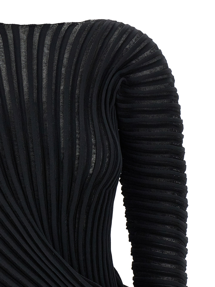 Issey Miyake Black Polyester Shirt