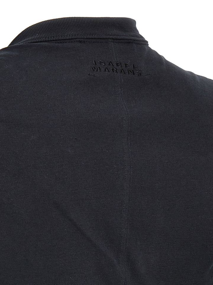 Isabel Marant Black Cotton Sleeveles T-Shirt