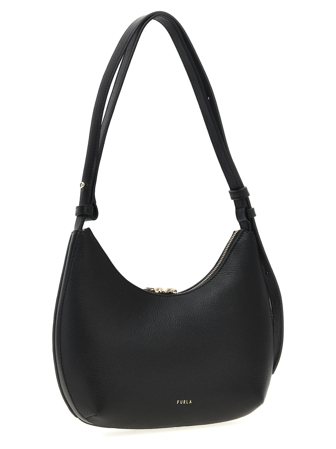 Furla Black Leather Shoulder Bag