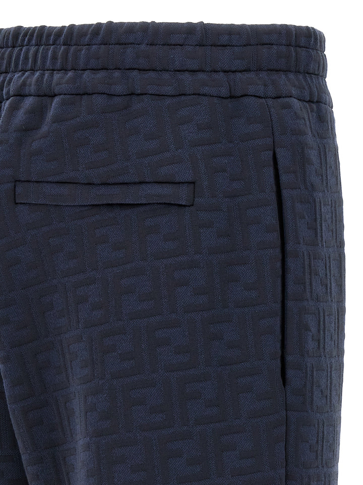 Fendi Blue Polyester Joggers (Workout Pants)