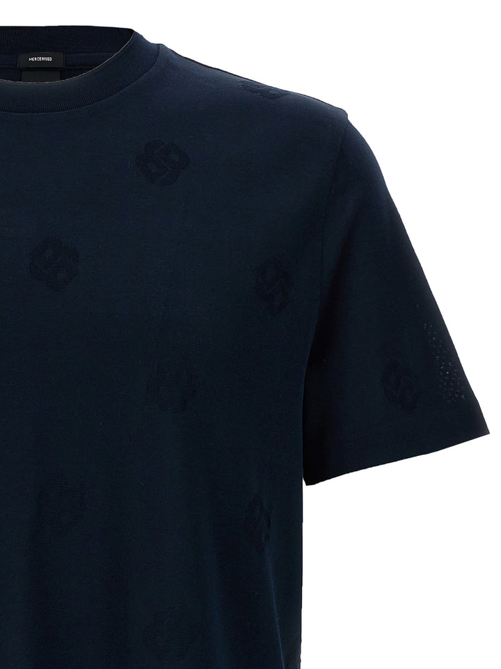 Hugo Boss Blue Cotton T-Shirt