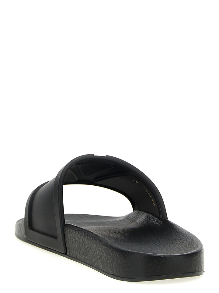 Valentino Garavani Black Plastic Slides