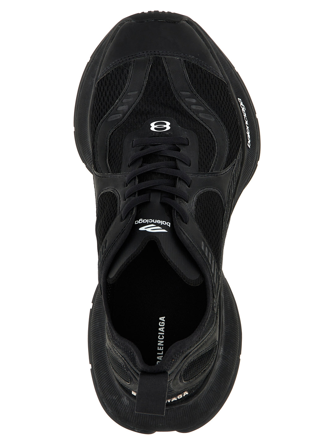Balenciaga Black Polyester Athletic Sneakers