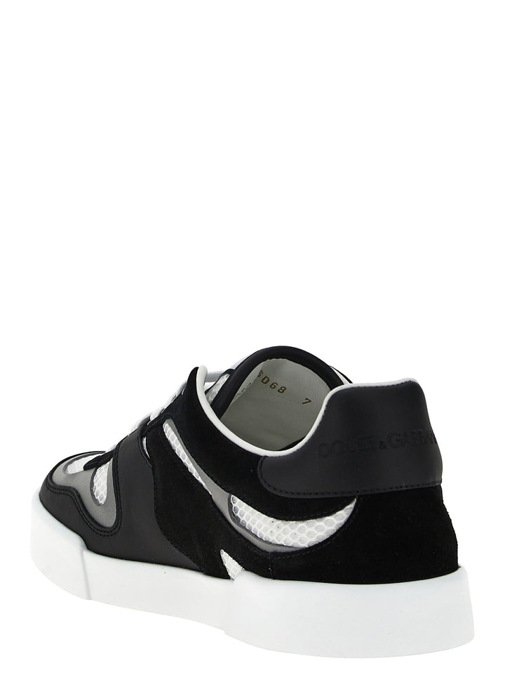 Dolce & Gabbana Bicolor Calfskin Sneakers