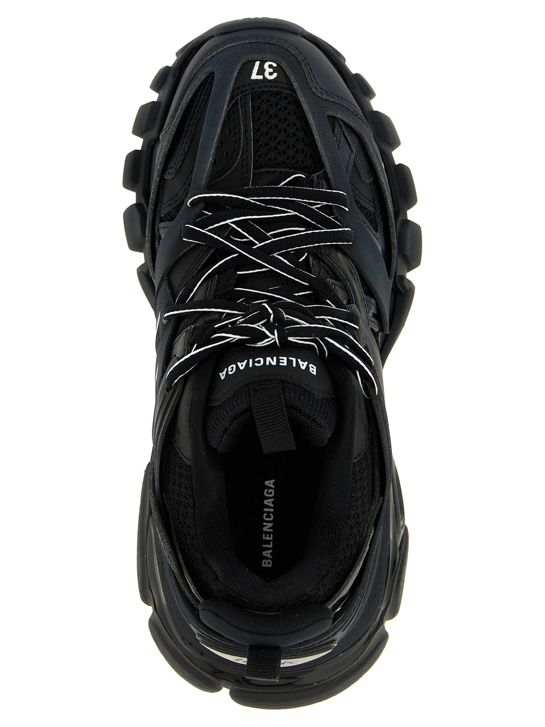 Balenciaga Black Polyethylene Athletic Sneakers