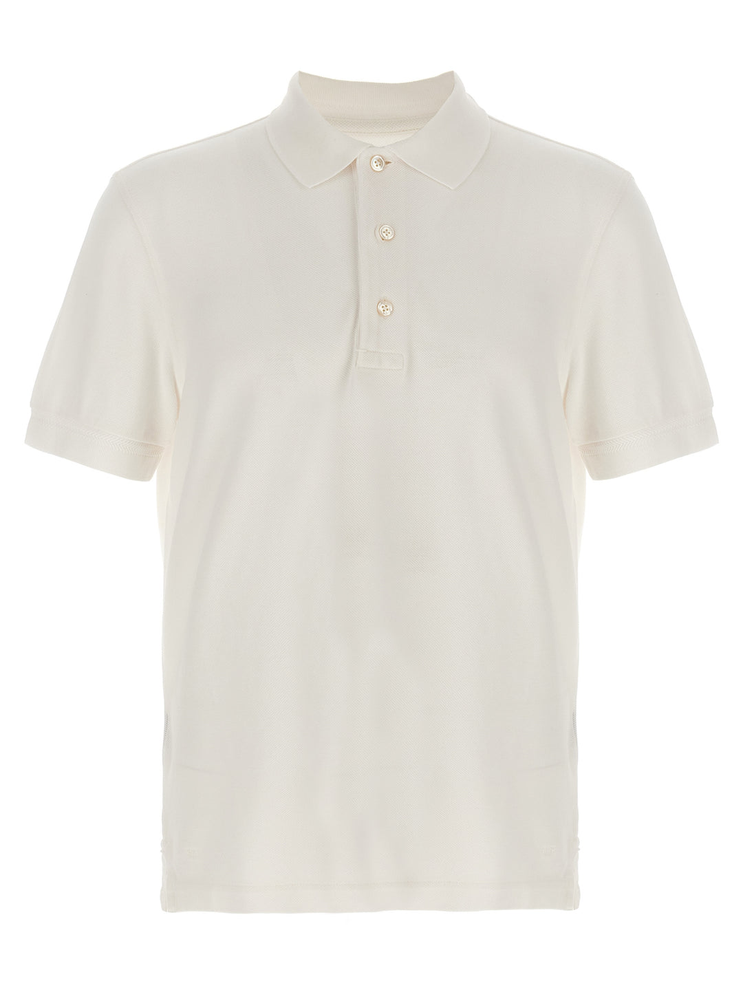Tom Ford White Lyocell Polo Shirt